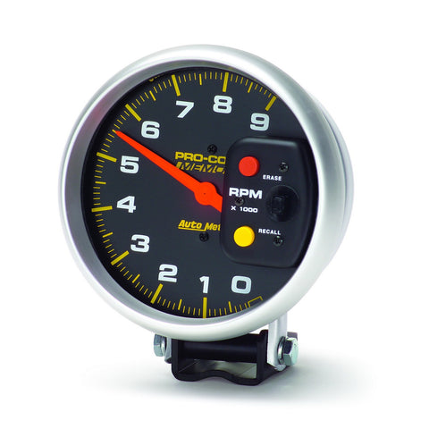 5" TACHOMETER 0-9000 RPM PEDESTAL W/PEAK MEMORY PRO-COMP