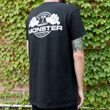 T-SHIRT ADULT LARGE BLACK MONSTER