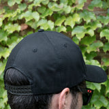 HAT SNAP FIT ADJUSTABLE BLACK EMBROIDERED COMPETITION