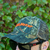 HAT MESH BACK W/VELCRO HUNTING CAMO BLAZE ORANGE AUTOMETER