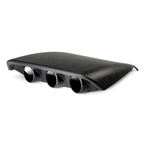 DASH TOP TRIPLE 2-1/16" BLACK FORD MUSTANG 05-09 S197