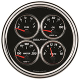5" QUAD GAUGE 100 PSI/100-250 °F/8-18V/240-33 O DESIGNER BLACK II