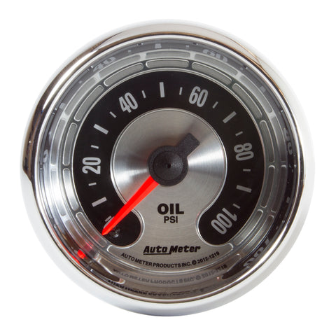 2-1/16" OIL PRESSURE 0-100 PSI AMERICAN MUSCLE