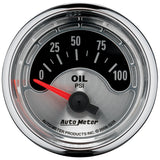 2-1/16" OIL PRESSURE 0-100 PSI AMERICAN MUSCLE