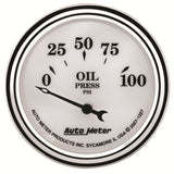 2-1/16" OIL PRESSURE 0-100 PSI OLD-TYME WHITE II