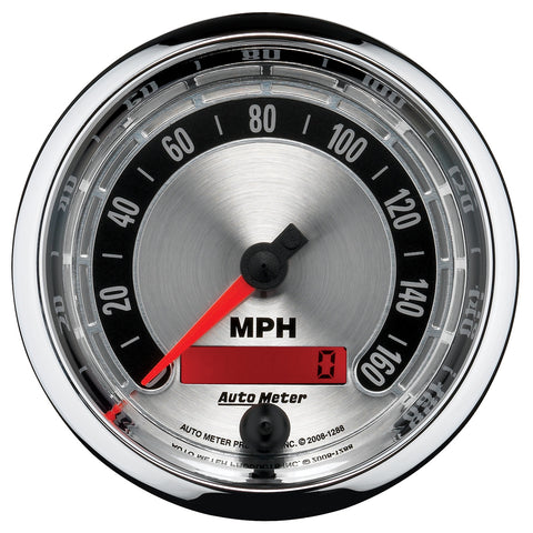 3-3/8" SPEEDOMETER 0-160 MPH AMERICAN MUSCLE