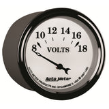 2-1/16" VOLTMETER 8-18V OLD-TYME WHITE II