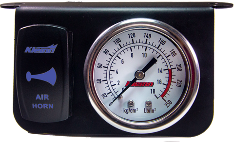 Kleinn Air Horns - 1303B - Panel Gauge W/ Rocker Horn Button