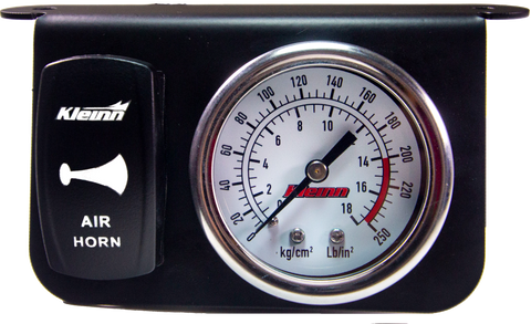 Kleinn Air Horns - 1303W - Panel Gauge W/ Rocker Horn Button