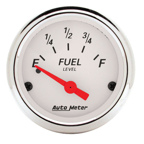 2-1/16" FUEL LEVEL 0-30 O ARCTIC WHITE