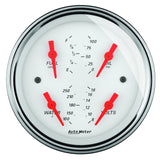 5" QUAD GAUGE 100 PSI/100-250 °F/8-18V/0-90 O ARCTIC WHITE