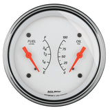 3-3/8" DUAL GAUGE 100 PSI/240-33 O ARCTIC WHITE