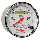 3-3/8" TACHOMETER/SPEEDOMETER COMBO 8K RPM/120 MPH ARCTIC WHITE