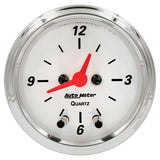 2-1/16" CLOCK 12 HOUR ARCTIC WHITE