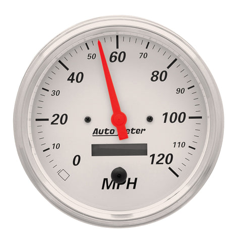 5" SPEEDOMETER 0-120 MPH ARCTIC WHITE