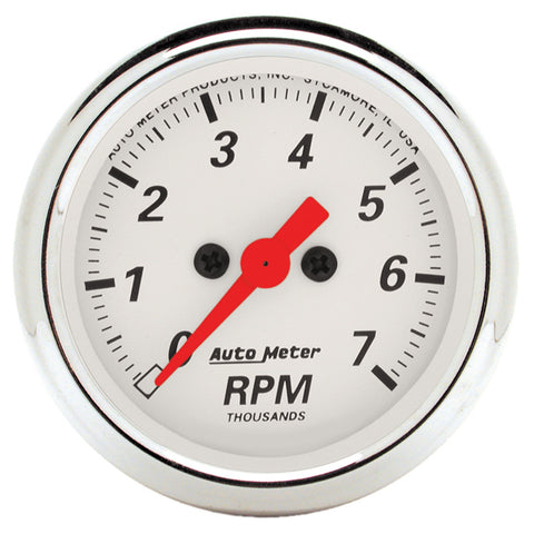 2-1/16" IN-DASH TACHOMETER 0-7000 RPM ARCTIC WHITE