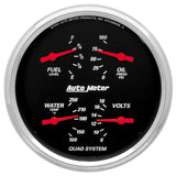 5" QUAD GAUGE 100 PSI/100-250 °F/8-18V/240-33 O DESIGNER BLACK