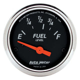 2-1/16" FUEL LEVEL 73-10 O DESIGNER BLACK