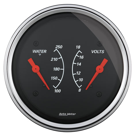 3-3/8" DUAL GAUGE 100-250 °F/8-18V DESIGNER BLACK