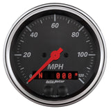 3-3/8" GPS SPEEDOMETER 0-120 MPH DESIGNER BLACK