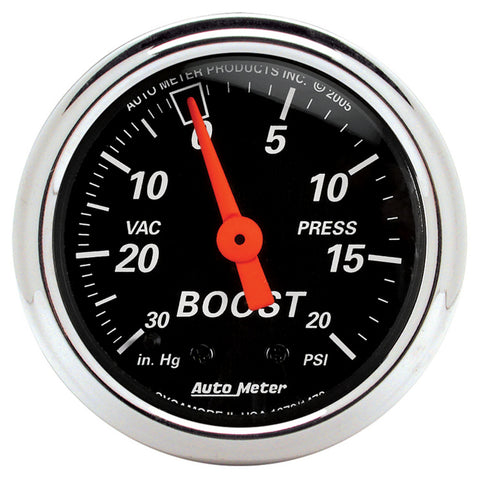 2-1/16" BOOST/VACUUM 30 IN HG/20 PSI DESIGNER BLACK