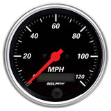 3-3/8" SPEEDOMETER 0-120 MPH DESIGNER BLACK