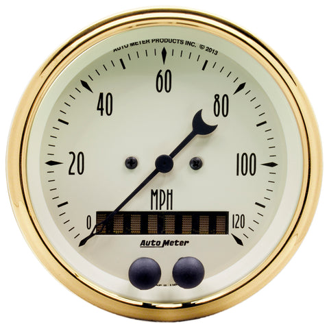 3-3/8" GPS SPEEDOMETER 0-120 MPH GOLDEN OLDIES