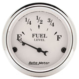 2-1/16" FUEL LEVEL 0-90 O GM OLD TYME WHITE