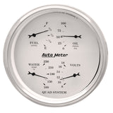5" QUAD GAUGE 100 PSI/100-250 °F/8-18V/240-33 O OLD-TYME WHITE