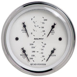 3-3/8" QUAD GAUGE 100 PSI/100-250 °F/8-18V/240-33 O OLD-TYME WHITE