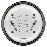 3-3/8" DUAL GAUGE 100 PSI/240-33 O OLD-TYME WHITE