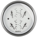 3-3/8" QUAD GAUGE 100 PSI/100-250 °F/8-18V/0-90 O OLD-TYME WHITE