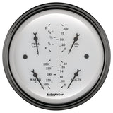 3-3/8" QUAD GAUGE 100 PSI/100-250 °F/8-18V/0-90 O OLD-TYME WHITE