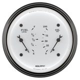 3-3/8" DUAL GAUGE 100 PSI/240-33 O OLD-TYME WHITE