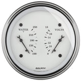 3-3/8" DUAL GAUGE 100-250 °F/8-18V OLD-TYME WHITE