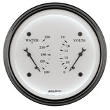 3-3/8" DUAL GAUGE 100-250 °F/8-18V OLD-TYME WHITE