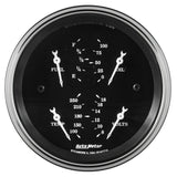 3-3/8" QUAD GAUGE 0-90 O OLD TYME BLACK