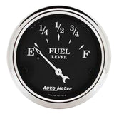 2-1/16" FUEL LEVEL 0-30 O OLD TYME BLACK