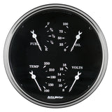 5" QUAD GAUGE 0-90 O OLD TYME BLACK