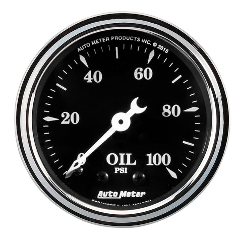 2-1/16" OIL PRESS 100 PSI MECH OLD TYME BLACK
