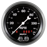 3-3/8" GPS SPEEDOMETER 0-120 MPH OLD TYME BLACK