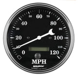 5" SPEEDOMETER 0-120 MPH ELEC. PROG. W/ LCD ODO OLD TYME BLACK