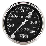 3-1/8" SPEEDOMETER 0-120 MPH OLD TYME BLACK