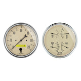2 PC. GAUGE KIT 5" QUAD & SPEEDOMETER 240-33 O ANTIQUE BEIGE