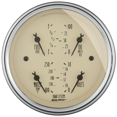 3-3/8" QUAD GAUGE 100 PSI/100-250 °F/8-18V/240-33 O ANTIQUE BEIGE