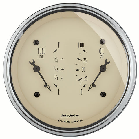 3-3/8" DUAL GAUGE 100 PSI/240-33 O ANTIQUE BEIGE