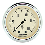 2-1/16" OIL PRESSURE 0-100 PSI ANTIQUE BEIGE
