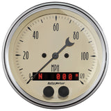 3-3/8" GPS SPEEDOMETER 0-120 MPH ANTIQUE BEIGE