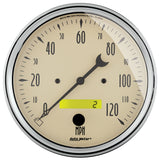 5" SPEEDOMETER 0-120 MPH ANTIQUE BEIGE