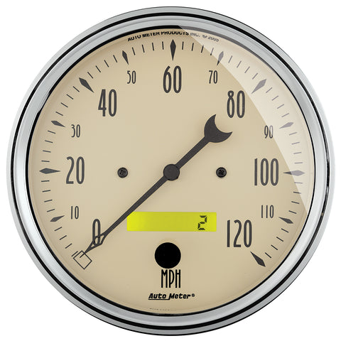 5" SPEEDOMETER 0-120 MPH ANTIQUE BEIGE